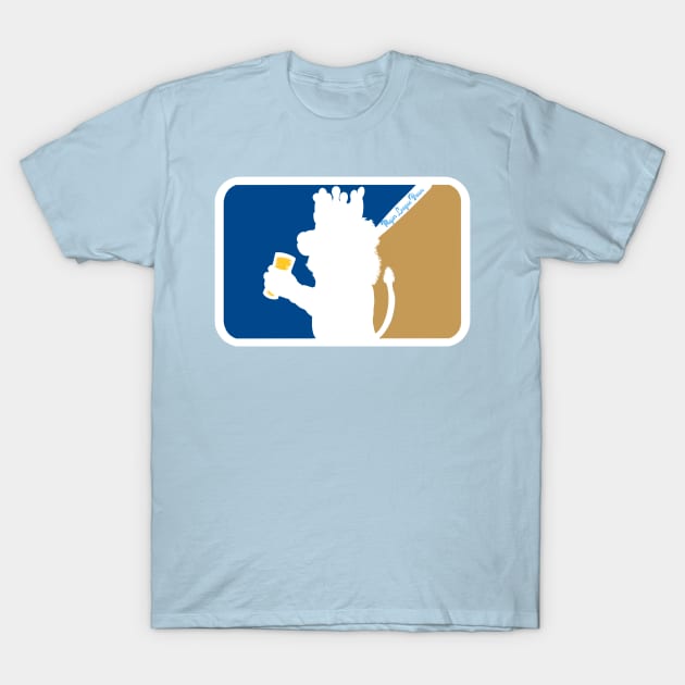 Sluggerrrr Mascot Major League Brews T-Shirt by Major League Brews 